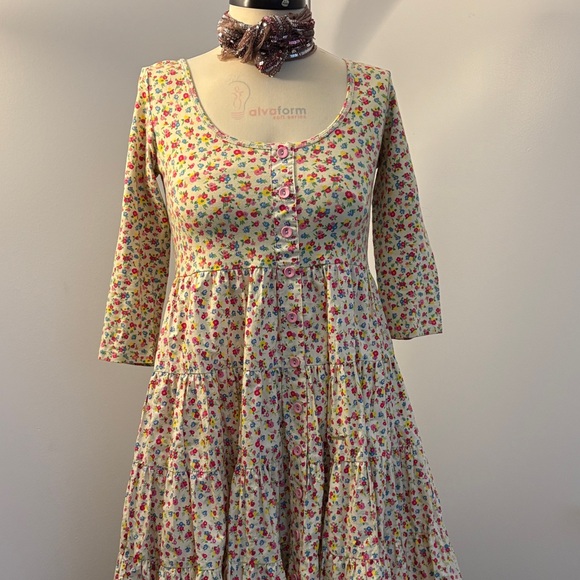 Betsey Johnson Dresses & Skirts - Rare Vintage Betsey Johnson Floral Midi Dress - Multicolor